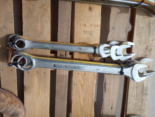 (10) Wrenches Various Sizes From 1 5/16" - 2 3/8"