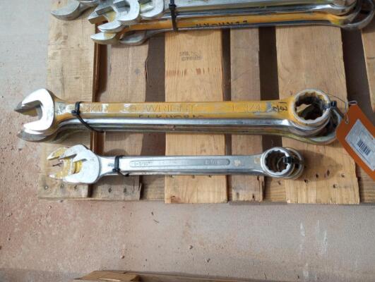 (10) Wrenches Various Sizes From 1 7/16" - 2 1/8"