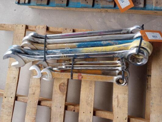 (12) Wrenches Various Sizes From 1 1/16" - 2 15/16"