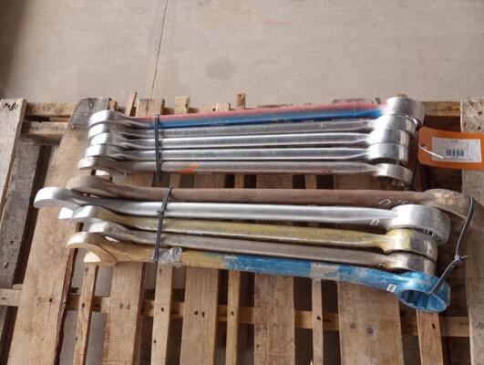 (10) Wrenches Various Sizes From 2" - 2 15/16"