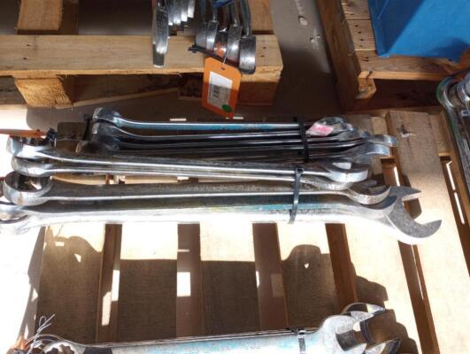 (10) Wrenches Various Sizes From 1 3/8" - 2 3/8"