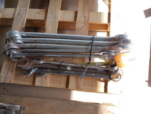 (10) Wrenches Various Sizes From 1 1/2" - 2 3/8"
