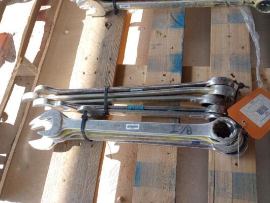 (10) Wrenches Various Sizes From 1 1/8" - 1 7/8"