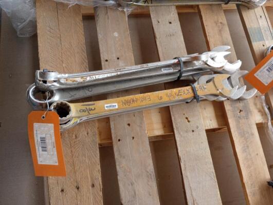 (10) Wrenches Various Sizes From 1 3/8" - 2"