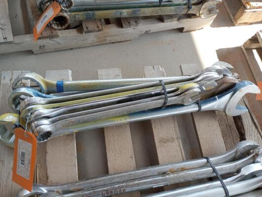 (10) Wrenches Various Sizes From 1 3/8" - 2 15/16"