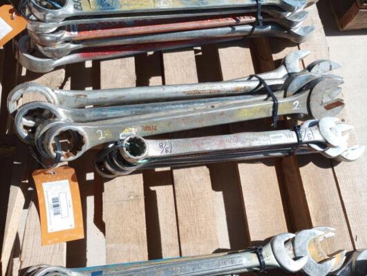 (10) Wrenches Various Sizes From 1 3/8" - 2 3/8"