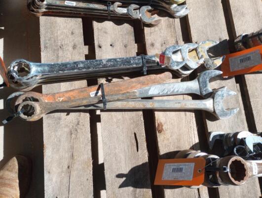 (9) Wrenches Various Sizes From 1 1/2" - 2"