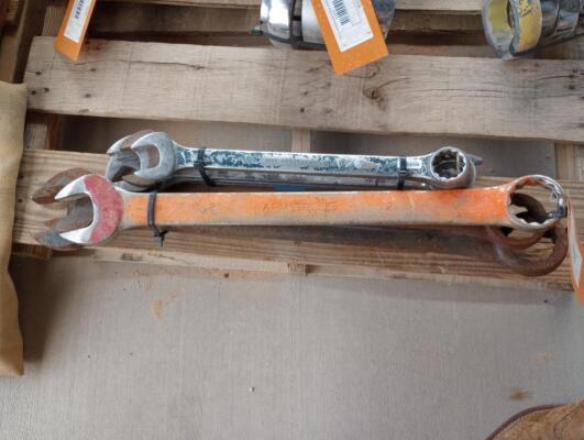 (8) Wrenches Various Sizes From 1 3/8" - 2 3/16"