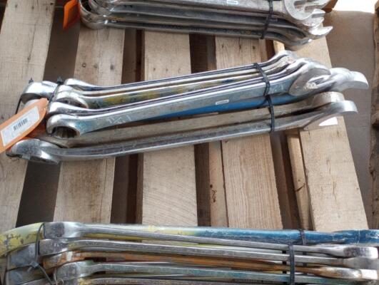 (10) Wrenches Various Sizes From 1 11/16" - 2 9/16"