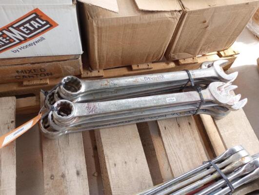 (10) Wrenches Various Sizes From 1 11/16" - 2 1/4"