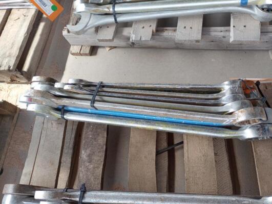 (10) Wrenches Various Sizes From 1 3/8" - 2 3/16"