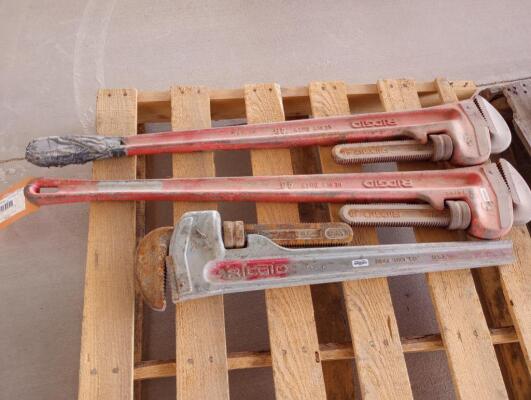 (3) Pipe Wrenches