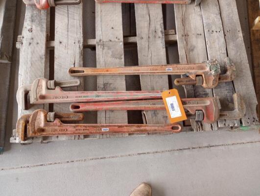 (4) Pipe Wrenches
