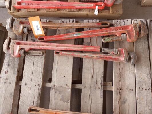 (4) Pipe Wrenches