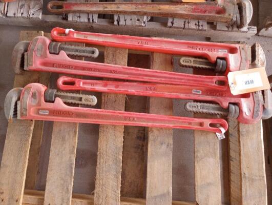 (4) Pipe Wrenches