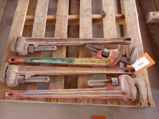 (4) Pipe Wrenches