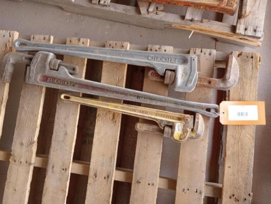 (3) Pipe Wrenches