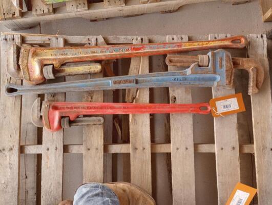 (3) Pipe Wrenches