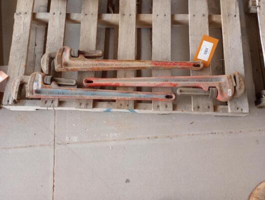 (3) Pipe Wrenches