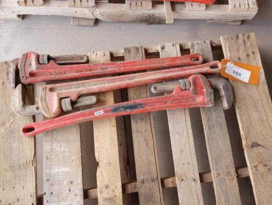 (3) Pipe Wrenches