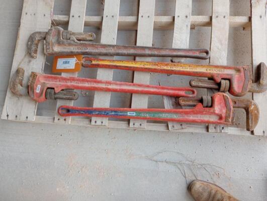 (4) Pipe Wrenches
