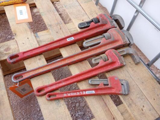 (4) Pipe Wrenches