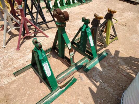 (3) Reel Stands, (2) Jack Stands