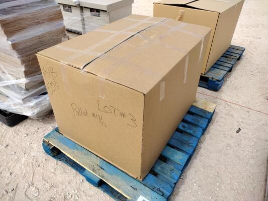 Pallet of Misc Drive Belts/Electrical Supplies