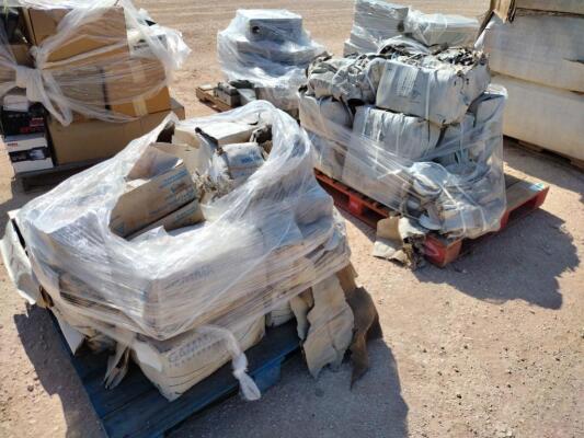 (2) Pallets of Semi-Conductive Glaze, Insulators