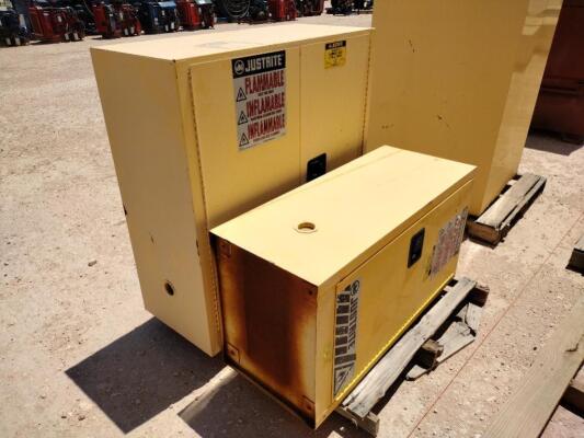 (2) Justrite Safety Storage Cabinets