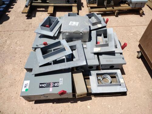 Pallet of Misc Safety Switch Boxes