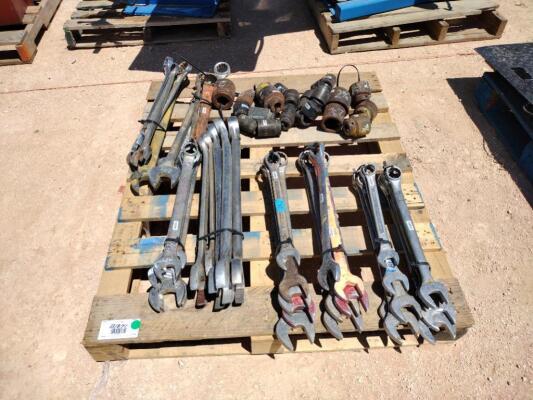 Pallet of Various Size Wrenches /Impact Sockets