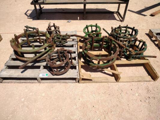 (2) Pallets of Misc Size Line Up Pipe Clamps