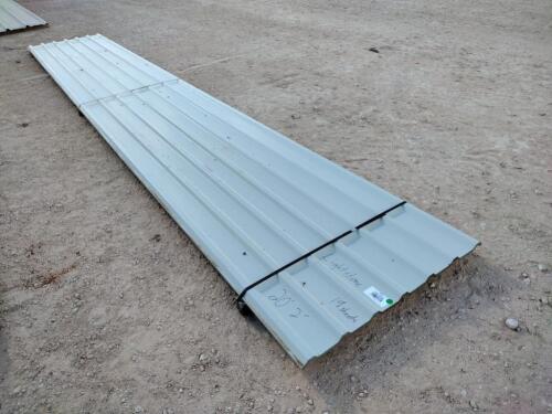 (19) 20Ft 2'' Metal Roof Panels