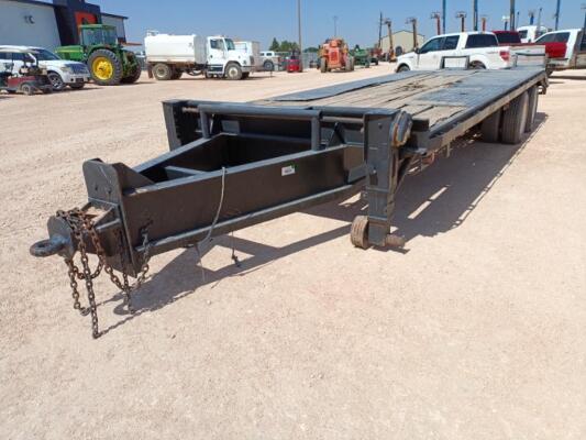 Pintle Hitch Equipment Trailer with Ramps Vin# 07244