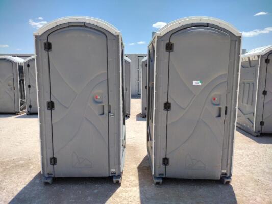 (2) Poly Portables Port-a-Potties