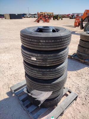 (6) Unused 10K Gooseneck Wheels w/Tires 235/85 R 16