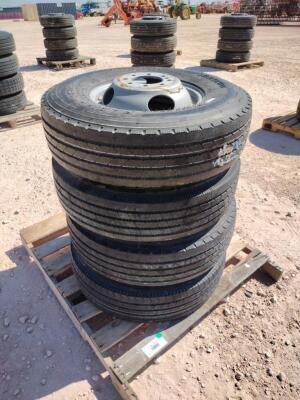 (4) Unused 10K Gooseneck Wheels w/Tires 235/85 R 16