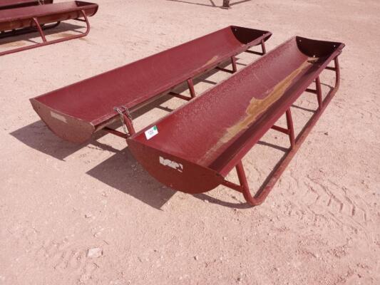 (2) 10Ft Feed Troughs