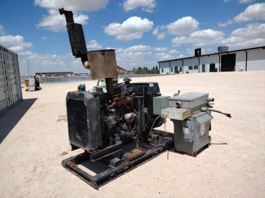 John Deere Diesel Engine, Generator w/Transformer, Safety Switch Boxes