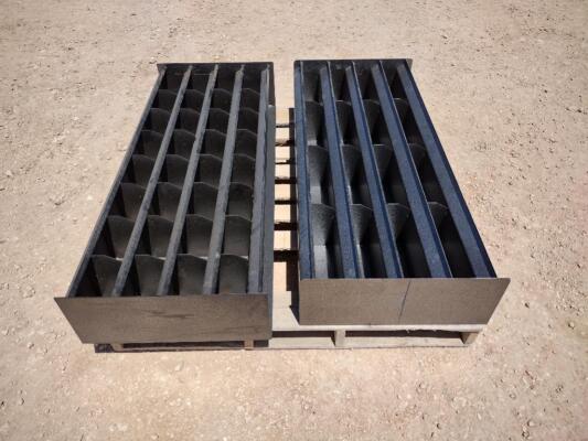 (2) 4Ft Unused Metal Bolt Bins (1) w/32 Bins (1) w/16 Bins