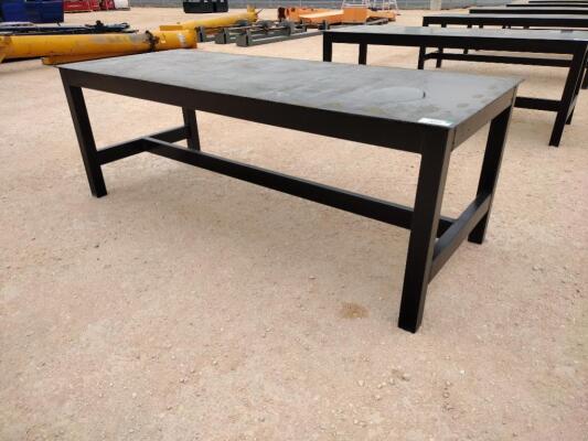 Unused 8Ft x 38" Metal Shop Table