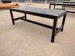 Unused 8Ft x 38" Metal Shop Table