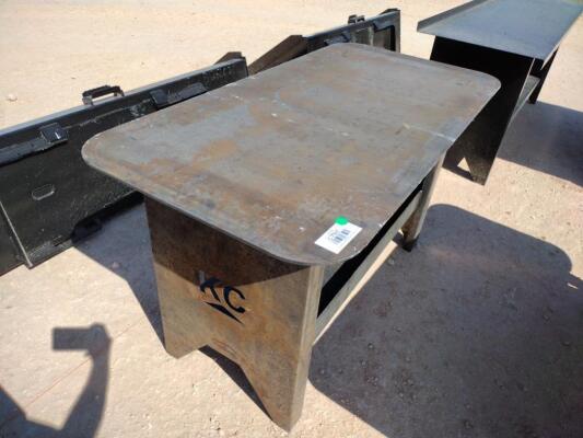 Unused 30'' x 57'' Welding Table w/Shelf (5/16'' Top)