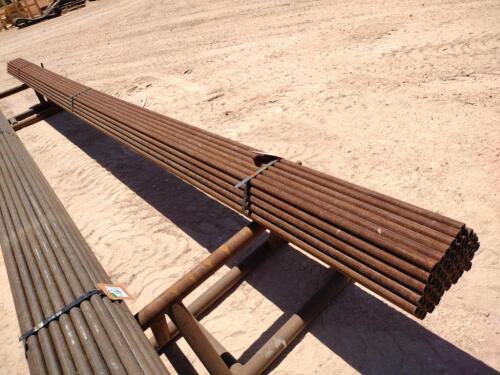 Bundle w/(57) Joints of 1 1/4” Steel Tubing 21Ft Long