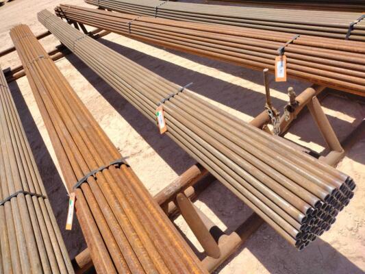 Bundle w/(57) Joints of 1 1/4” Steel Tubing 21Ft Long
