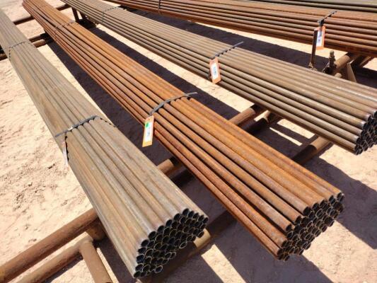 Bundle w/(57) Joints of 1 1/4” Steel Tubing 21Ft Long