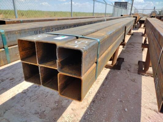 (6) pcs of 6" Square Tubing