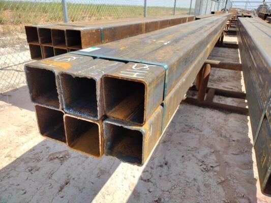 (6) pcs of 6" Square Tubing