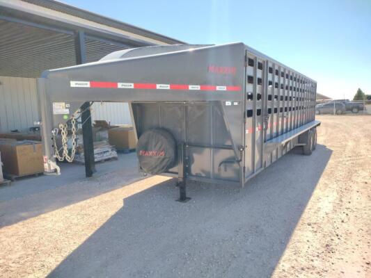 2023 Maxxim Unused 28 Ft Rubber Floor Goseneck Trailer